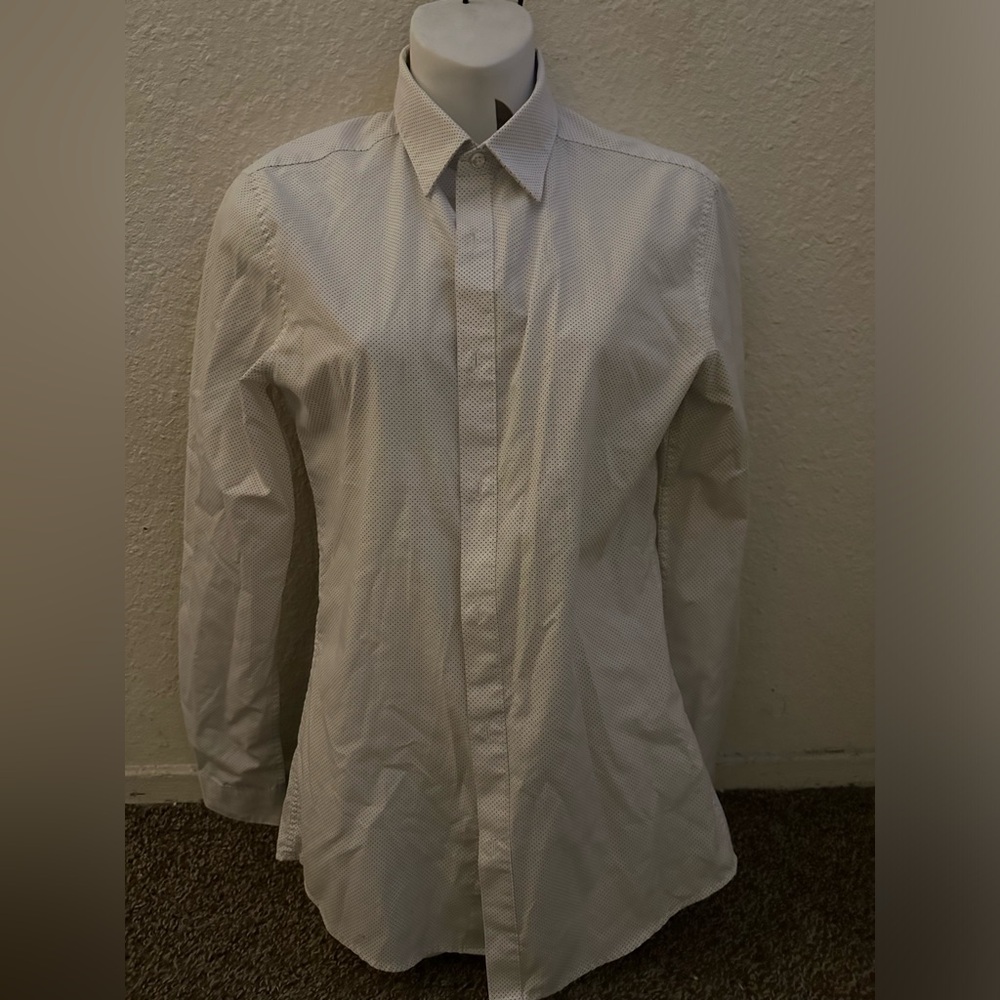 H&M dress shirt slim fit easy iron